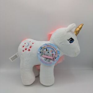 My Little Pony White Unicorn Plush with Gold Horn